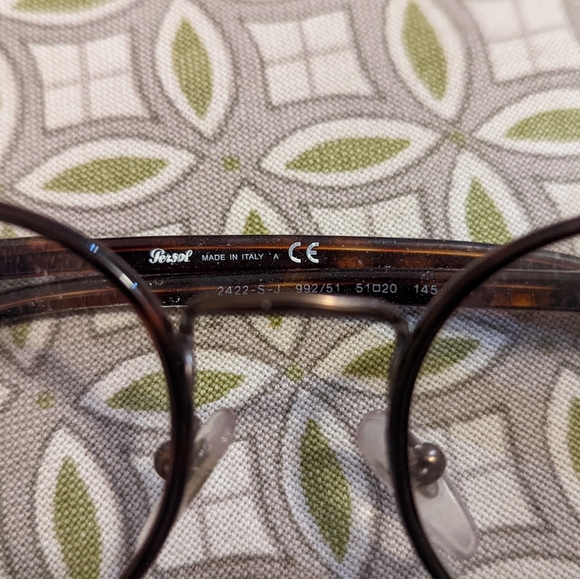 Perasol round medium wire dark brown glasses frames. - Picture 3 of 7